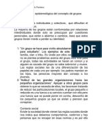 Resistencia Epistemológica Del Concepto de Grupos