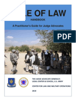 Rule of Law Rule of Law: Handbook A Practitioner's Guide For Judge Advocates