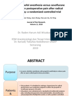 Effects of Propofol Anesthesia Versus Sevoflurane