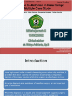 Miftahuljannah S 1510029032: Blunt Trauma To Abdomen in Rural Setup: A Multiple Case Study