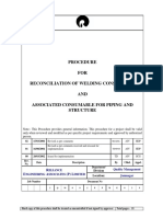 Welding Consumable Reconcilation