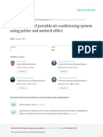 Development of Portable Air Conditioning System Using Peltier and Seebeck Effect