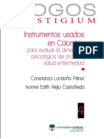 Instrumentos Usados en Colombia para Evaluar La Dimension Psicologica Del Proceso Salud Enfermedad PDF