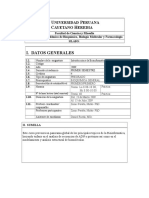 Syllabus Bioinformatica