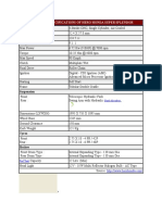 Technical Specifications of Hero Honda Super Splendor