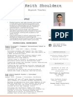 John Shoulders CV