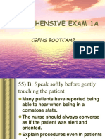 Comprehensive Exam 1A: Cgfns Bootcamp