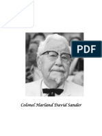 Colonel Harland David Sander BIOGRAPHY