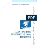 Teatro y Antiteatro La Vanguardia Del Drama Experimental PDF