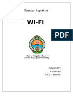 Wi-Fi: Seminar Report On