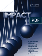 Measuring: Case-Studies of Impact Assessment in Small and Medium-Sized Voluntary Organisations