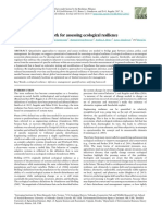 A Quantitative Framework For Assessing Ecological Resilience