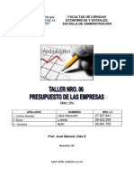 Vi Taller Presupuesto