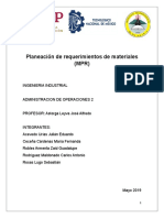 Planeación de Requerimientos de Materiales