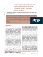 High Blood Pressure and Endothelial Dysfunction: Effects of High Blood Pressure Medications On Endothelial Dysfunction and New Treatments