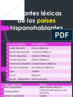 Variantes Lexicas PDF