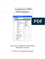 Introduction To IBM SPSS Statistics