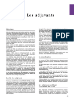 3.2 Les Adjuvants