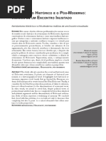 Revisionismo Histórico e o Pós-Moderno: Indícios de Um Encontro Inusitado