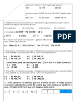 Revisando Saresp Matemática