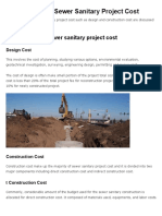 Components of Sewer Sanitary Project Cost