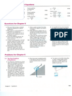 Summary of Important Equations