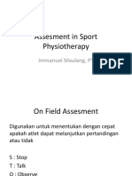 Assesment in Sport Physiotherapy