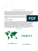 Project Report On Oppo Mobiles