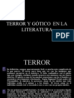 Terror, Gótico y Fantástico en La Literatura