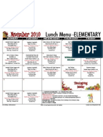 El Lunch Menu Nov 10 1