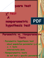 Chi-Square Test A Nonparametric Hypothesis Test