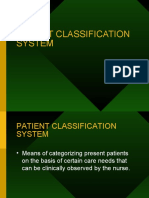 Patient Classification System