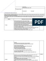 IMB Lesson Plan: Activity Description of Activities and Setting Time