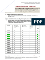 Part G Mathematics Assessment Commentary