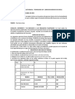 Daihana Perez - PRIMER PERIODO. ACTIVIDAD 6. TECNOLOGÌA 10º. EJERCICIOS BÁSICOS DE EXCEL 1