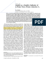 Stem-Water Potential As A Sensitive Indicator of Water Stress in Prune Trees (Prunus Domestica L. Cv. French)