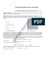 Determination of Wavelength of Light by Newton's Rings Method