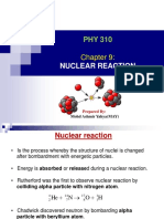 Chap 9 Nuclear Reaction