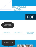 System of Pulleys AND Gear Train