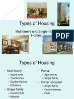 Types of Housing: Multifamily and Single-Family Homes