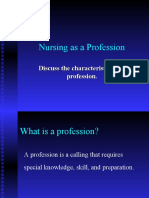 Nursing As A Profession