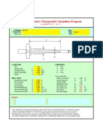 Thermo-Kinetics Thermowell Calculation Program: Tag #: Date: Rev: Company: Project No