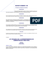 Decreto 1 98 Ley Organica de La SAT PDF