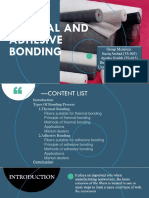 Thermal and Adhesive Bonding of Non-Wovens