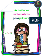 Actividades Matemáticas para Primaria