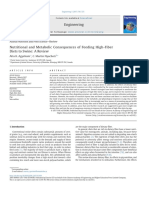 Nutritional and Metabolic Consequences of Feeding High-Fiber