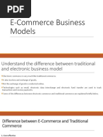 E-Commerce Business Models