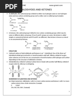 Aldehyde Ketone