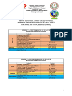 Senior High School Unified Subject Offering