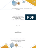 Unidad 2 Fase 2 Teorías de AprendizajeTeoría Conductista Aprendizaje Social Teoría Cognoscitivista